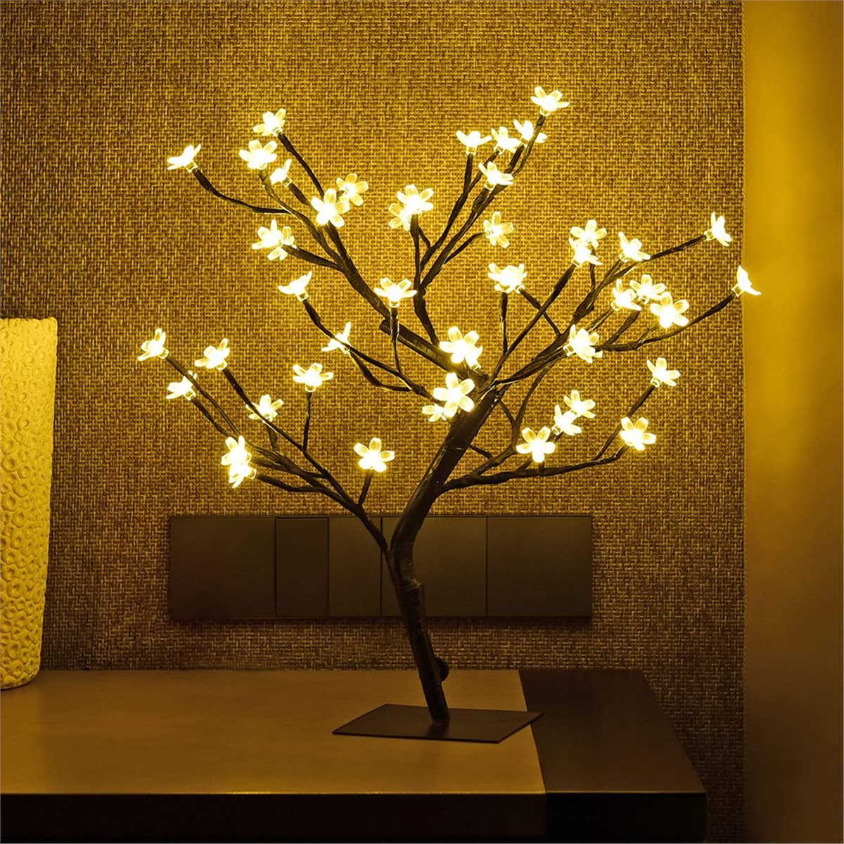 Decor Lighting Discount - Großer Rabatt LED-Tischlampe Kirschblüten-Design für Schreibtisch,