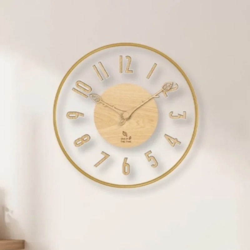 Lighting Home Decor Wall Clocks - Intelligente Wanduhren mit Radarsensor, Nachtlicht, 3D-Stereoskopische
