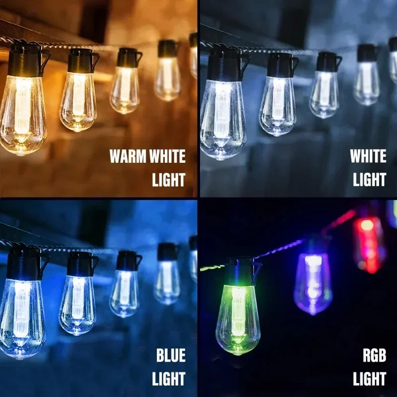 Outdoor Lighting Wedding Decor - LED-Solar-Lichterkette, IP65, Solarlampe, wasserdicht, für den