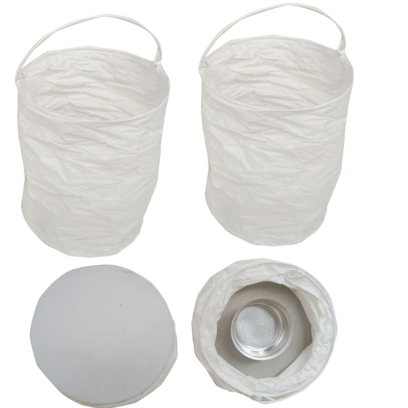 Outdoor Lighting Wedding Decor - 4 Stück DIY weiße gerade Papierlaternenlichter