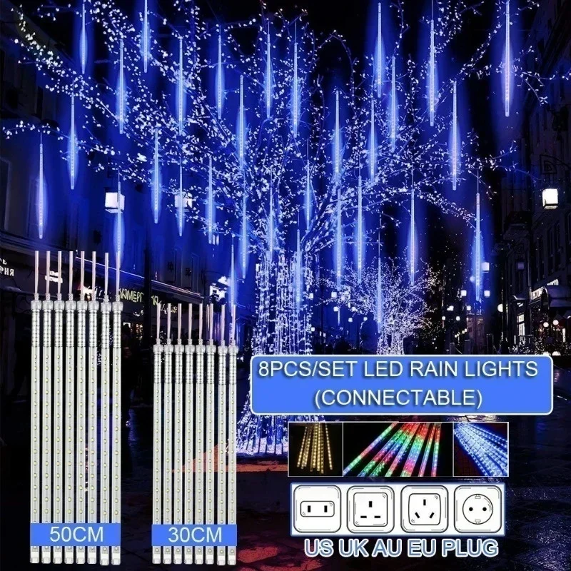 Outdoor Lighting Wedding Decor - 30 cm/50 cm Wasserdichte Meteorschauer Regen