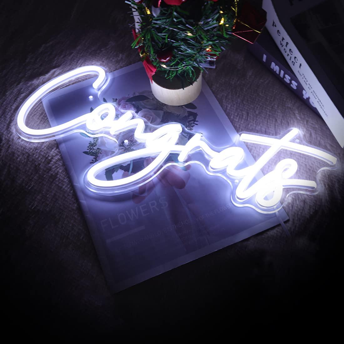 Glückwunsch-Neonschild USB Dim – Lighting Decor Wedding Bewertung und Preis