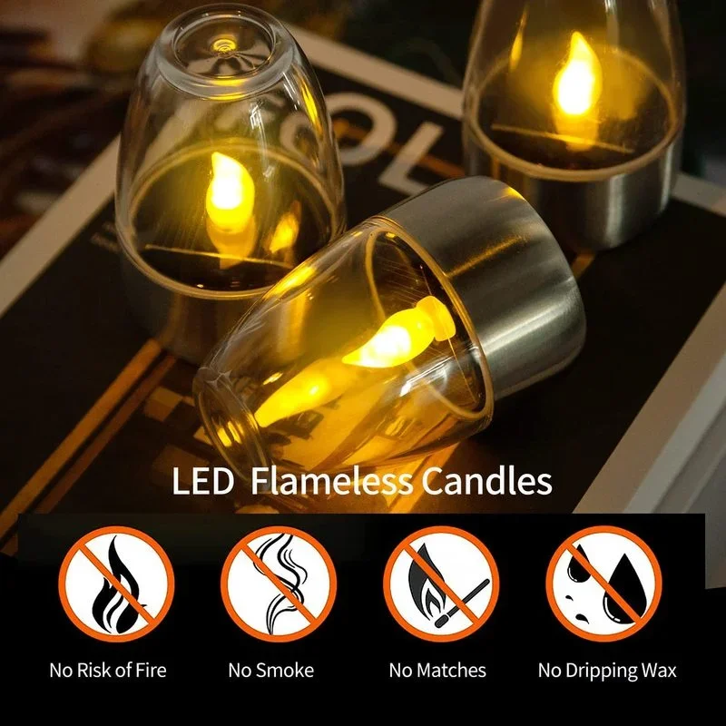 Solarbetriebene flammenlose Ke – Outdoor Lighting Wedding Decor Bewertung und Preis