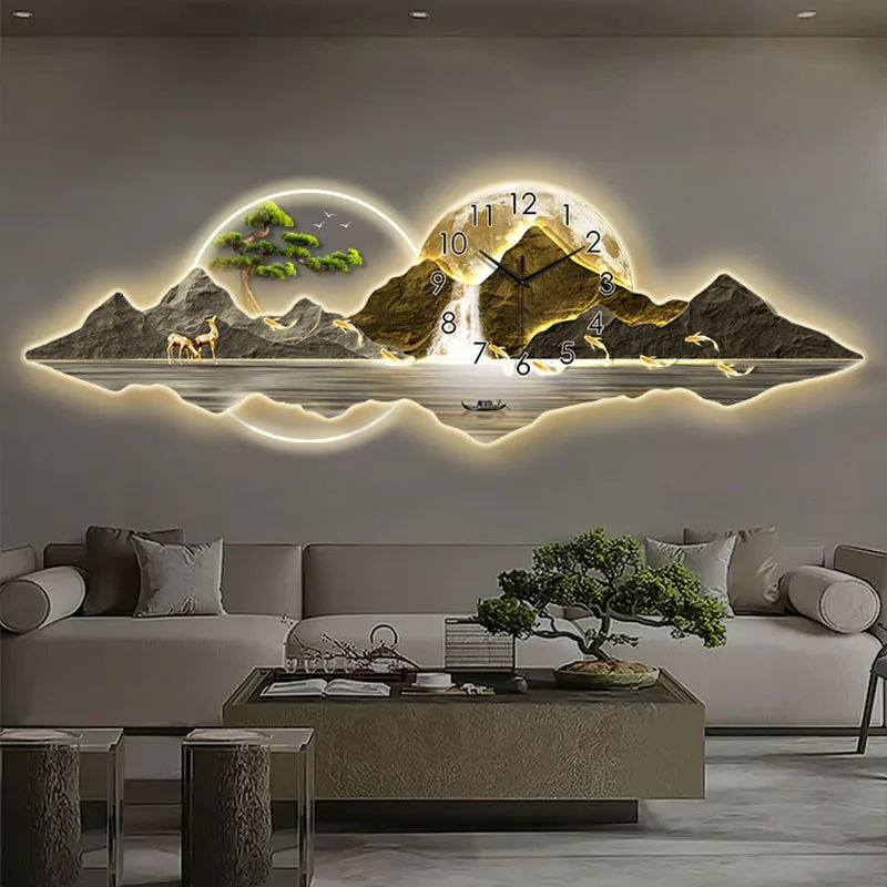 Moderne chinesische Malerei mi – Lighting Home Decor Wall Clocks Bewertung und Preis