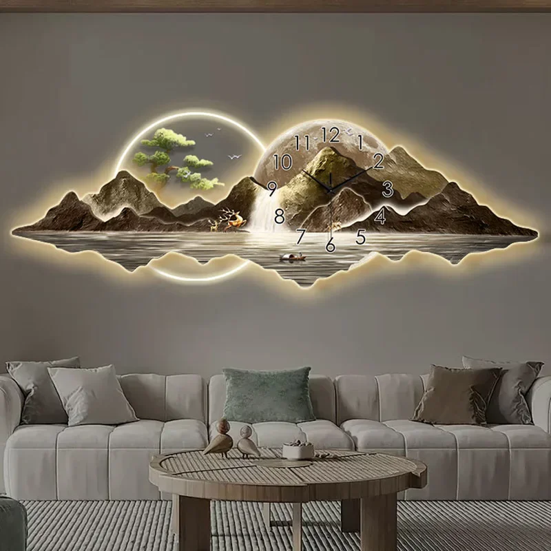 Moderne chinesische Malerei mi – Lighting Home Decor Wall Clocks Bewertung und Preis