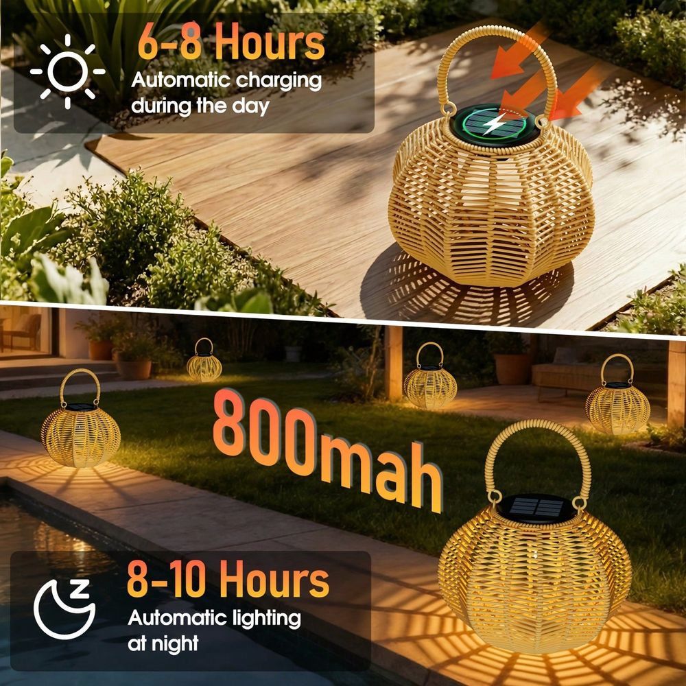 Rattan-Solar-Ambientelampe für – Outdoor Lighting Wedding Decor Bewertung und Preis
