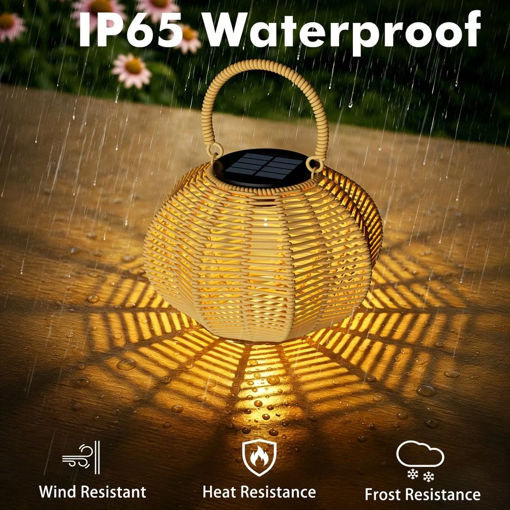 Rattan-Solar-Ambientelampe für – Outdoor Lighting Wedding Decor Bewertung und Preis
